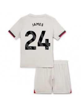 Detské Futbalové oblečenie Chelsea Reece James #24 2025-26 Krátky Rukáv - Preč (+ trenírky)